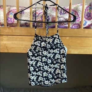 SHEIN Black and White Fitted Crop Camisole